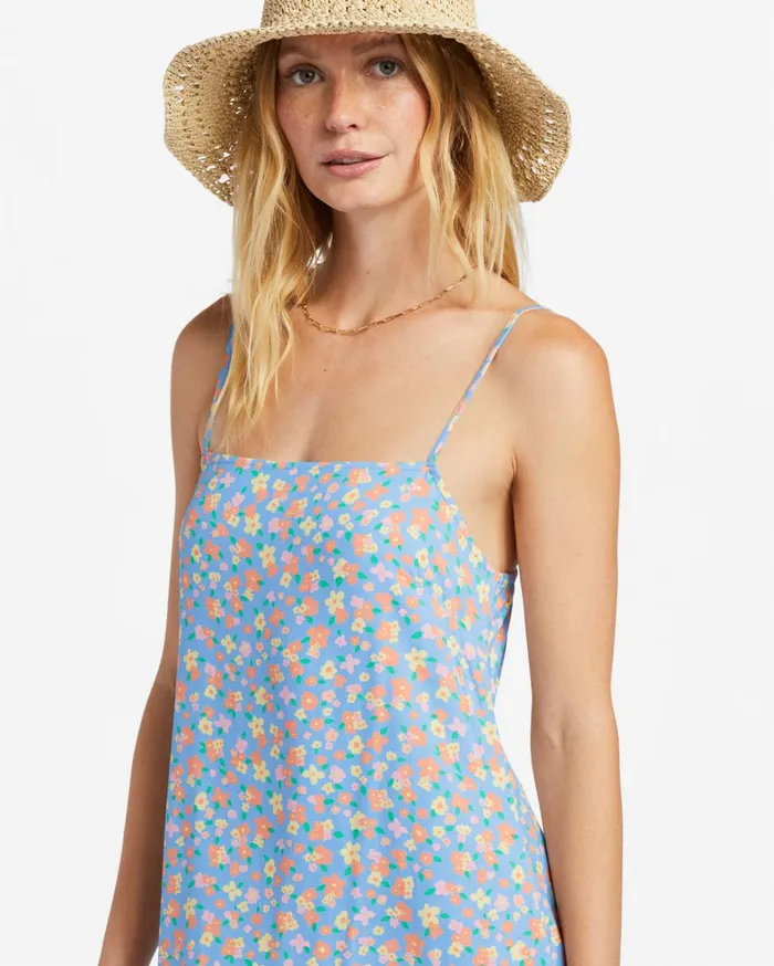 Billabong Dresses Women Weekend Waves Midi Dress Summer Sky Billabong Dresses Women Weekend Waves Midi Dress Summer Sky