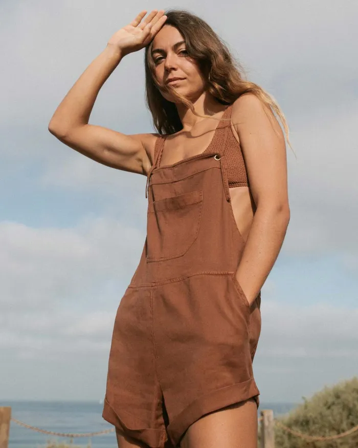 Billabong Dresses Women Wild Pursuit Romper Toasted Coconut