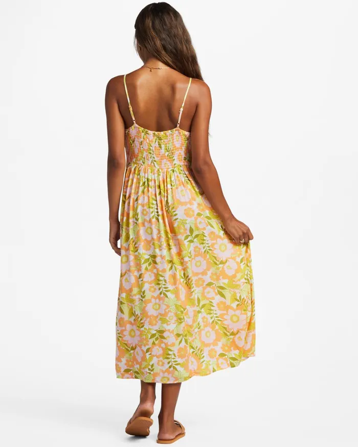 Billabong Dresses Women Your Babe Midi Dress Orange Peel Billabong Dresses Women Your Babe Midi Dress Orange Peel
