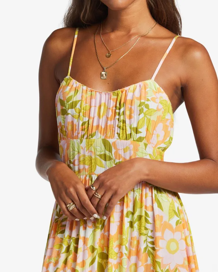Billabong Dresses Women Your Babe Midi Dress Orange Peel Billabong Dresses Women Your Babe Midi Dress Orange Peel