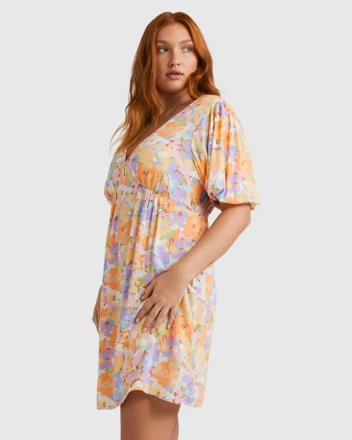 Billabong Dresses Women Your Fav Puff Sleeve Dress White Multi Billabong Dresses Women Your Fav Puff Sleeve Dress White Multi