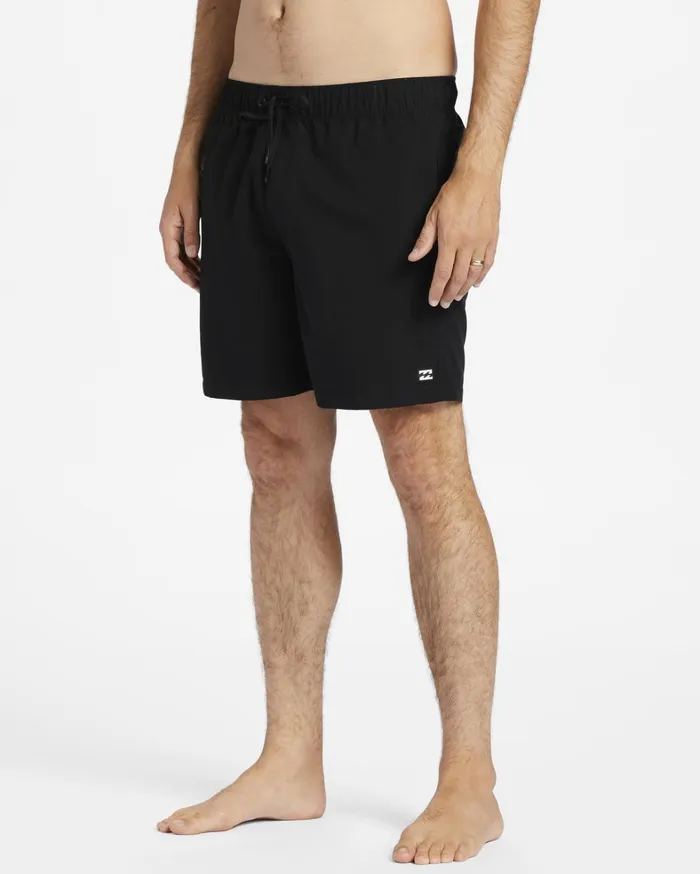 Billabong Elastic Waist Boardshorts Men All Day Layback 16034 Boardshorts Black Billabong Elastic Waist Boardshorts Men All Day Layback 16034 Boardshorts Black