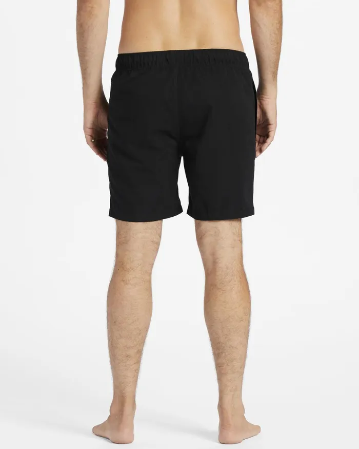 Billabong Elastic Waist Boardshorts Men All Day Layback 16034 Boardshorts Black Billabong Elastic Waist Boardshorts Men All Day Layback 16034 Boardshorts Black