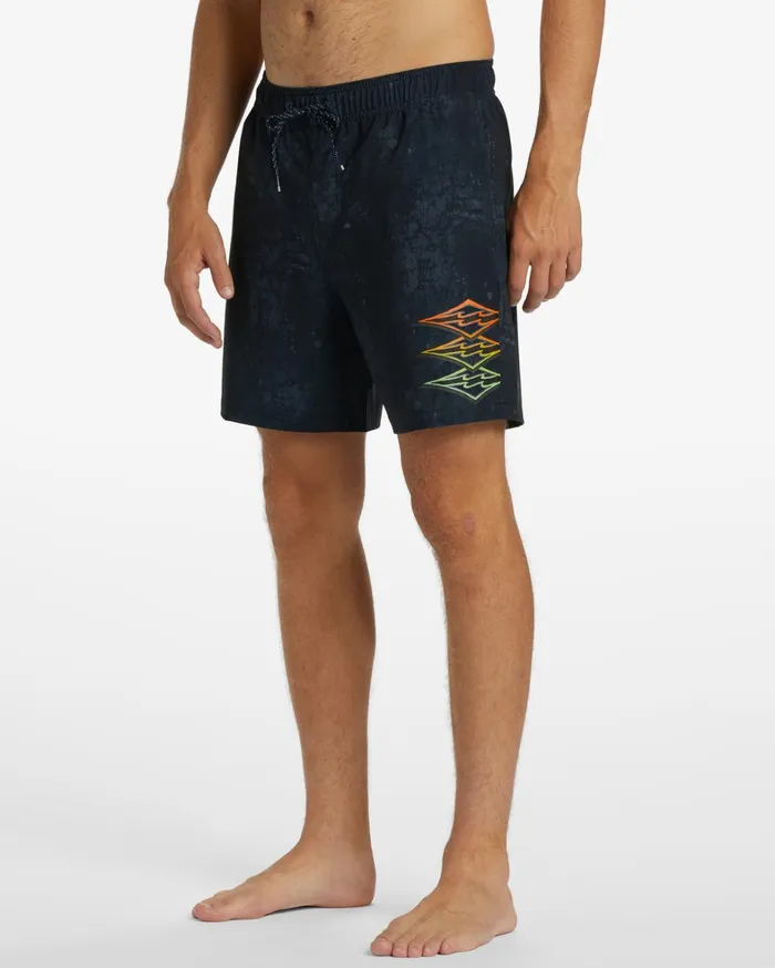 Billabong Elastic Waist Boardshorts Men Riot Layback 17034 Boardshorts Indigo Billabong Elastic Waist Boardshorts Men Riot Layback 17034 Boardshorts Indigo