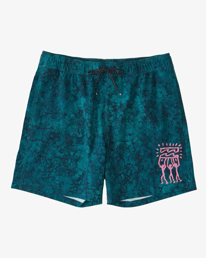 Billabong Elastic Waist Boardshorts Men Riot Layback 17034 Boardshorts Marine Billabong Elastic Waist Boardshorts Men Riot Layback 17034 Boardshorts Marine