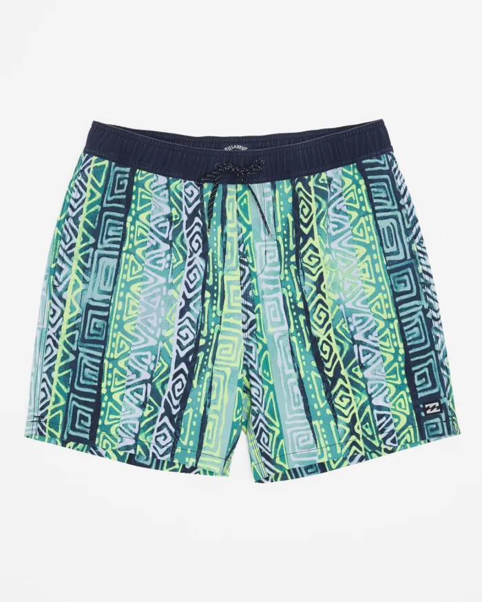 Billabong Elastic Waist Boardshorts Men Sundays Layback 17034 Boardshorts Aqua