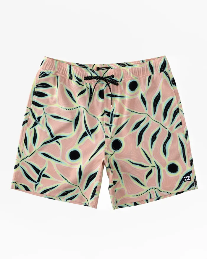 Billabong Elastic Waist Boardshorts Men Sundays Layback 17034 Boardshorts Melon Billabong Elastic Waist Boardshorts Men Sundays Layback 17034 Boardshorts Melon