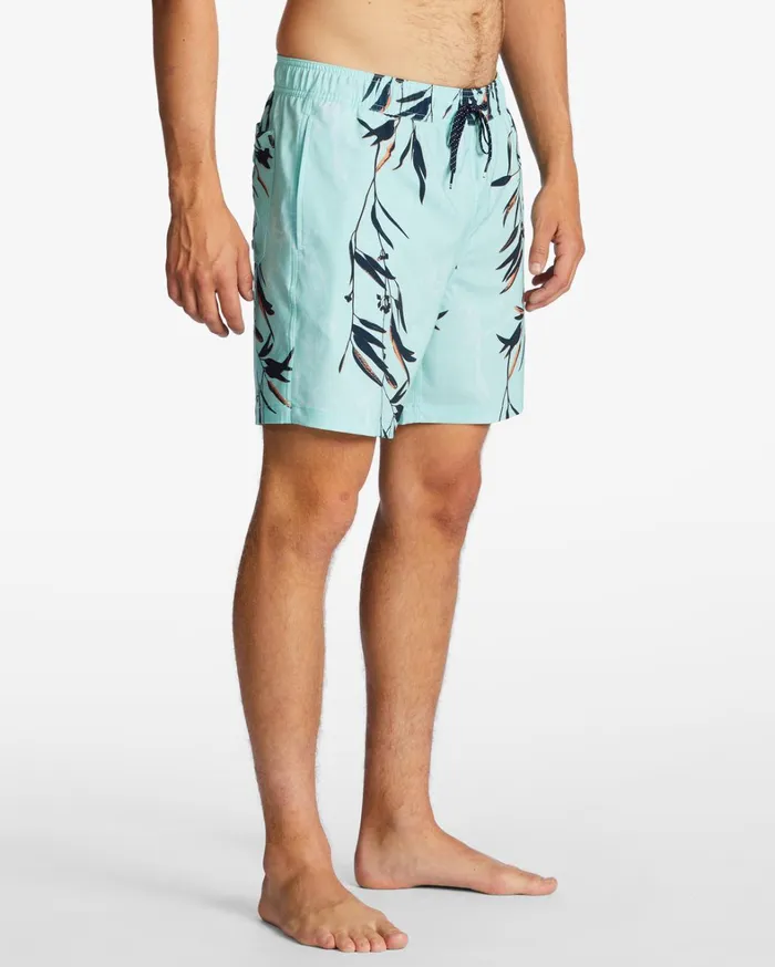 Billabong Elastic Waist Boardshorts Men Sundays Layback 17034 Boardshorts Mint Billabong Elastic Waist Boardshorts Men Sundays Layback 17034 Boardshorts Mint