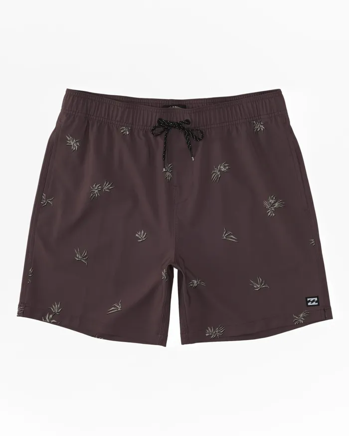 Billabong Elastic Waist Boardshorts Men Sundays Layback 17034 Boardshorts Plum Billabong Elastic Waist Boardshorts Men Sundays Layback 17034 Boardshorts Plum