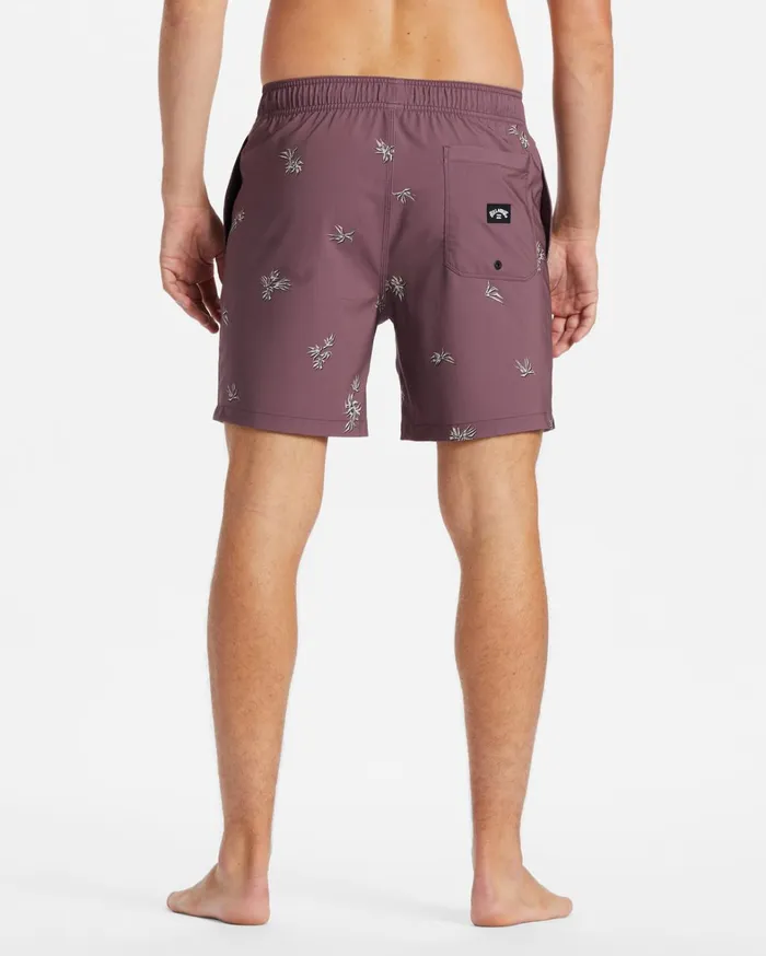 Billabong Elastic Waist Boardshorts Men Sundays Layback 17034 Boardshorts Plum Billabong Elastic Waist Boardshorts Men Sundays Layback 17034 Boardshorts Plum