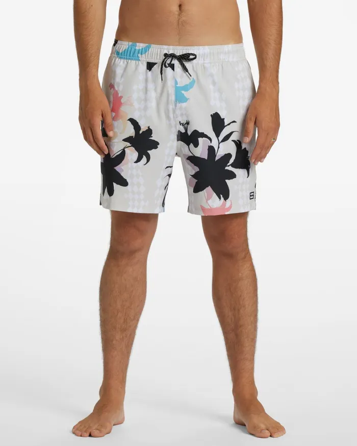 Billabong Elastic Waist Boardshorts Men Sundays Layback 17034 Boardshorts Stone Billabong Elastic Waist Boardshorts Men Sundays Layback 17034 Boardshorts Stone