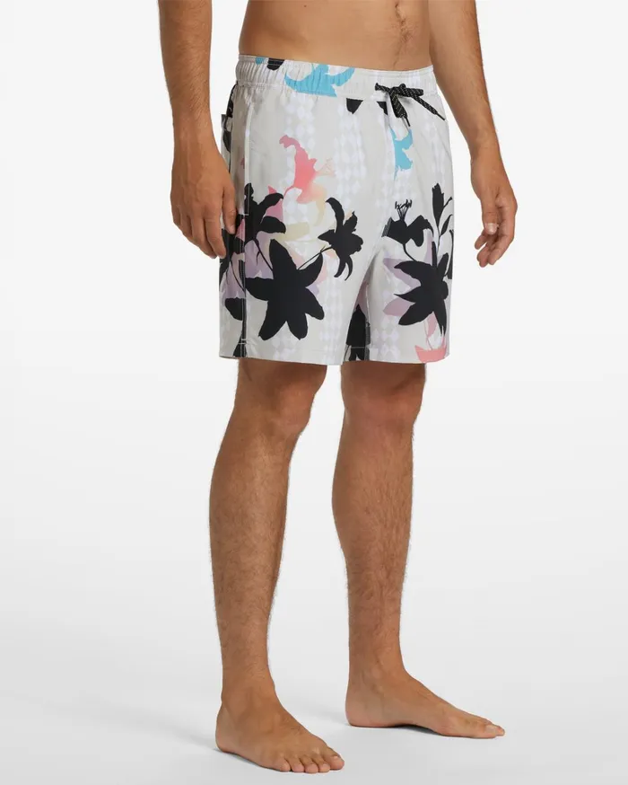 Billabong Elastic Waist Boardshorts Men Sundays Layback 17034 Boardshorts Stone Billabong Elastic Waist Boardshorts Men Sundays Layback 17034 Boardshorts Stone
