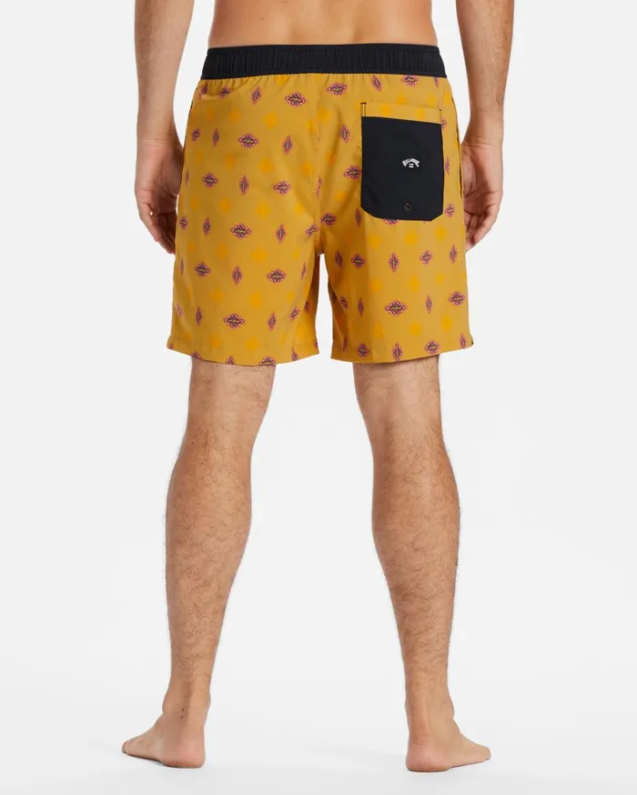 Billabong Elastic Waist Boardshorts Men Sundays Layback 17034 Boardshorts Sun Billabong Elastic Waist Boardshorts Men Sundays Layback 17034 Boardshorts Sun