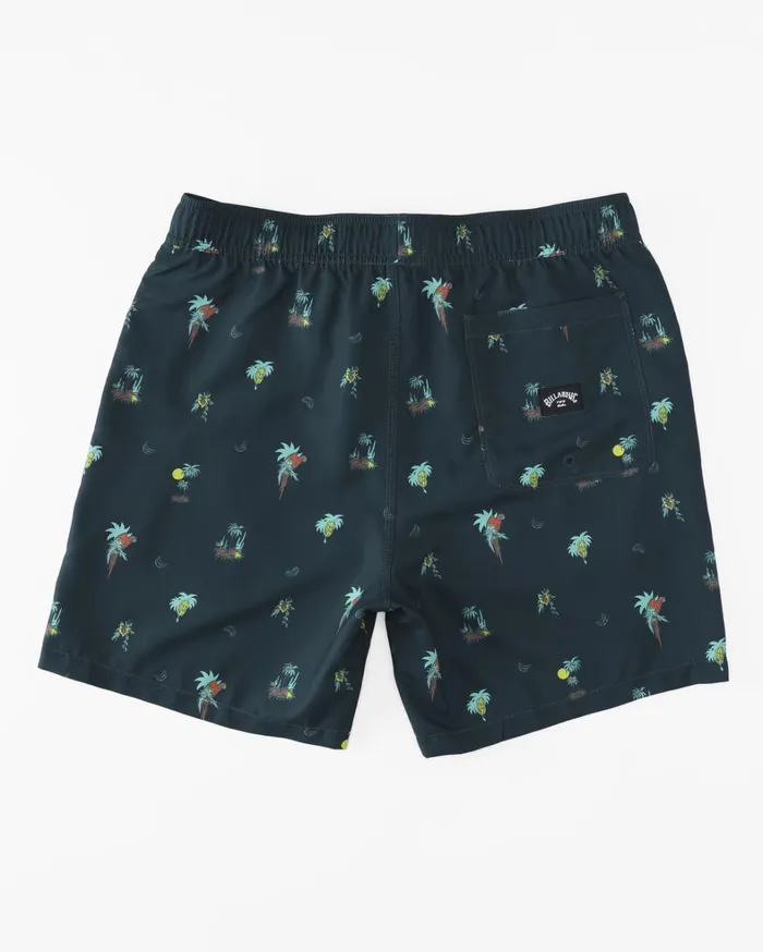 Billabong Elastic Waist Boardshorts Men Vacay Layback 17034 Boardshorts Navy Billabong Elastic Waist Boardshorts Men Vacay Layback 17034 Boardshorts Navy