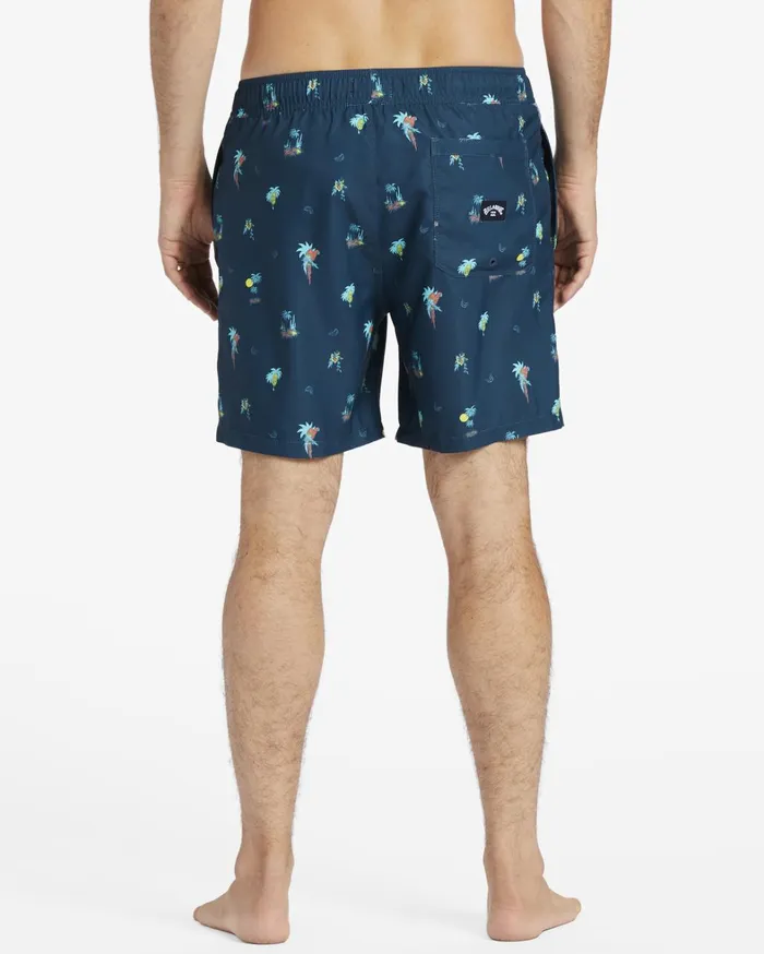 Billabong Elastic Waist Boardshorts Men Vacay Layback 17034 Boardshorts Navy Billabong Elastic Waist Boardshorts Men Vacay Layback 17034 Boardshorts Navy