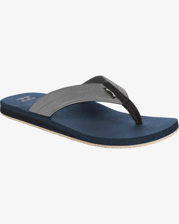 Billabong Flip Flops Men All Day Impact Cush Sandals Navy
