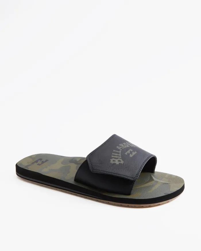 Billabong Flip Flops Men All Day Impact Print Slide Sandals Military Camo Billabong Flip Flops Men All Day Impact Print Slide Sandals Military Camo