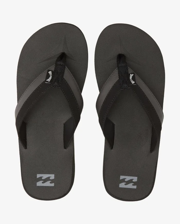 Billabong Flip Flops Men All Day Impact SlipOn Sandals Black