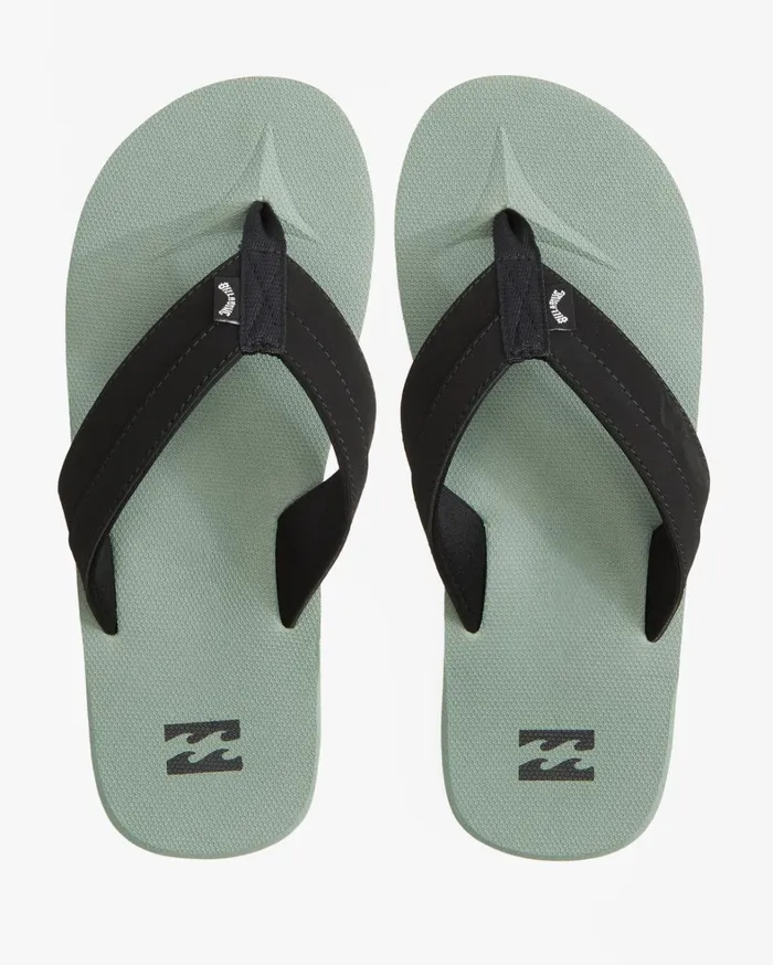 Billabong Flip Flops Men All Day Impact SlipOn Sandals Sage
