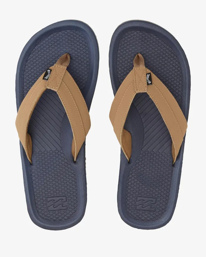 Billabong Flip Flops Men Offshore Impact Sandals Navy