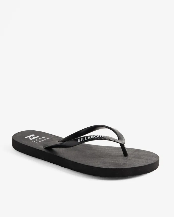 Billabong Flip Flops Women Dama Rubber Flip Flop Sandals Black White 2 Billabong Flip Flops Women Dama Rubber Flip Flop Sandals Black White 2