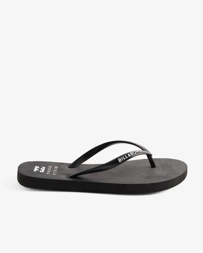 Billabong Flip Flops Women Dama Rubber Flip Flop Sandals Black White 2 Billabong Flip Flops Women Dama Rubber Flip Flop Sandals Black White 2