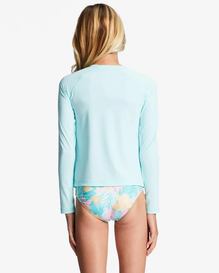 Billabong Girls039 Swimwear Women Girl039s 416 Core Surfdaze UPF 50 Long Sleeve Rashguard Pure Aqua Billabong Girls039 Swimwear Women Girl039s 416 Core Surfdaze UPF 50 Long Sleeve Rashguard Pure Aqua