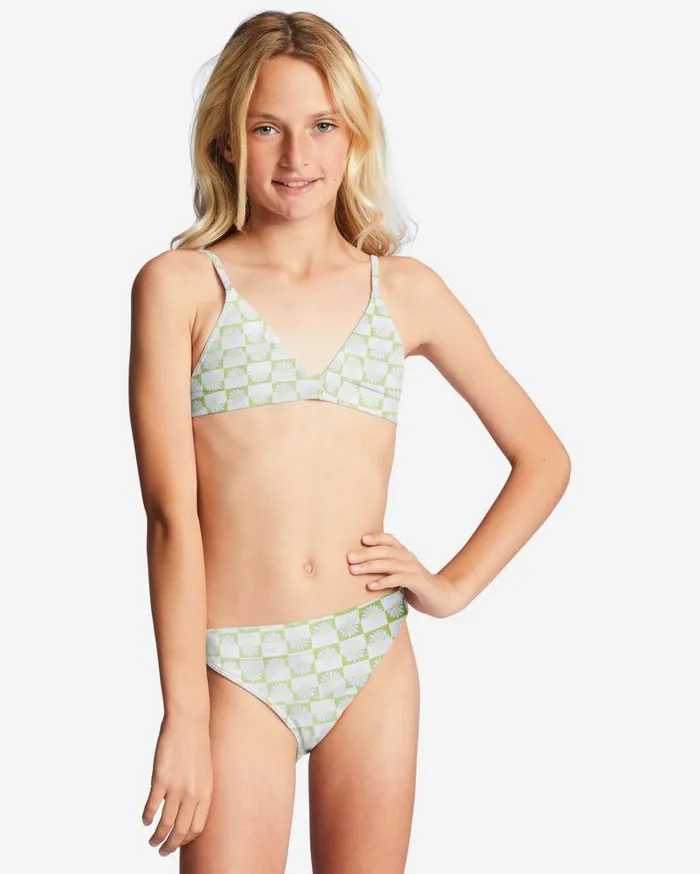 Billabong Girls039 Swimwear Women Girl039s 416 Daze All Day Triangle TwoPiece Bikini Set Moss Meadow Billabong Girls039 Swimwear Women Girl039s 416 Daze All Day Triangle TwoPiece Bikini Set Moss Meadow