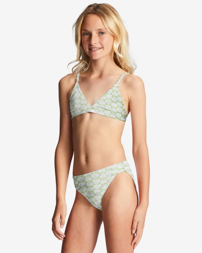 Billabong Girls039 Swimwear Women Girl039s 416 Daze All Day Triangle TwoPiece Bikini Set Moss Meadow Billabong Girls039 Swimwear Women Girl039s 416 Daze All Day Triangle TwoPiece Bikini Set Moss Meadow