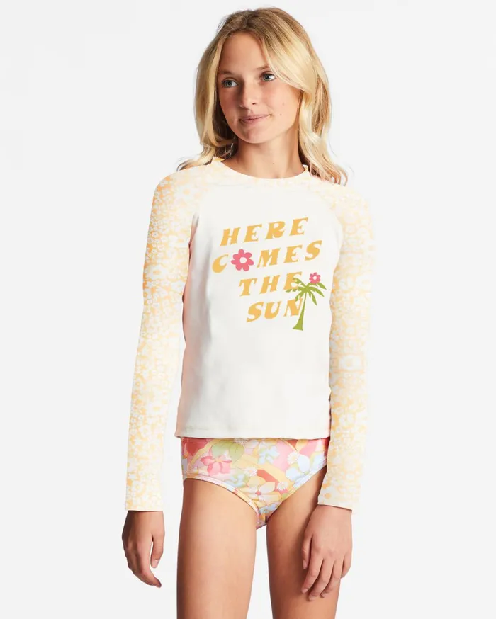 Billabong Girls039 Swimwear Women Girl039s 416 Sunbeams Forever Long Sleeve UPF 50 Rashguard Golden Peach Billabong Girls039 Swimwear Women Girl039s 416 Sunbeams Forever Long Sleeve UPF 50 Rashguard Golden Peach