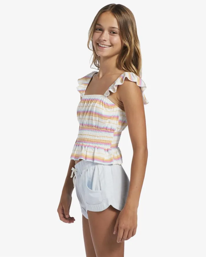 Billabong Girls039 Tops and Tees Women Girl039s 416 Springtime Dreams Smocked Strappy Top Happy Pink Billabong Girls039 Tops and Tees Women Girl039s 416 Springtime Dreams Smocked Strappy Top Happy Pink