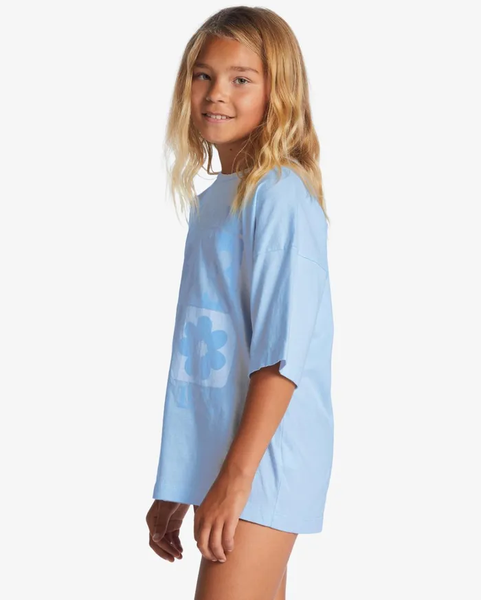 Billabong Girls039 Tops and Tees Women Girl039s Flower Power Oversized TShirt Rain Drop Billabong Girls039 Tops and Tees Women Girl039s Flower Power Oversized TShirt Rain Drop