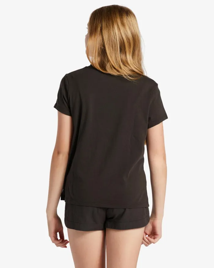 Billabong Girls039 Tops and Tees Women Girl039s Kissed By The Sun TShirt Off Black Billabong Girls039 Tops and Tees Women Girl039s Kissed By The Sun TShirt Off Black