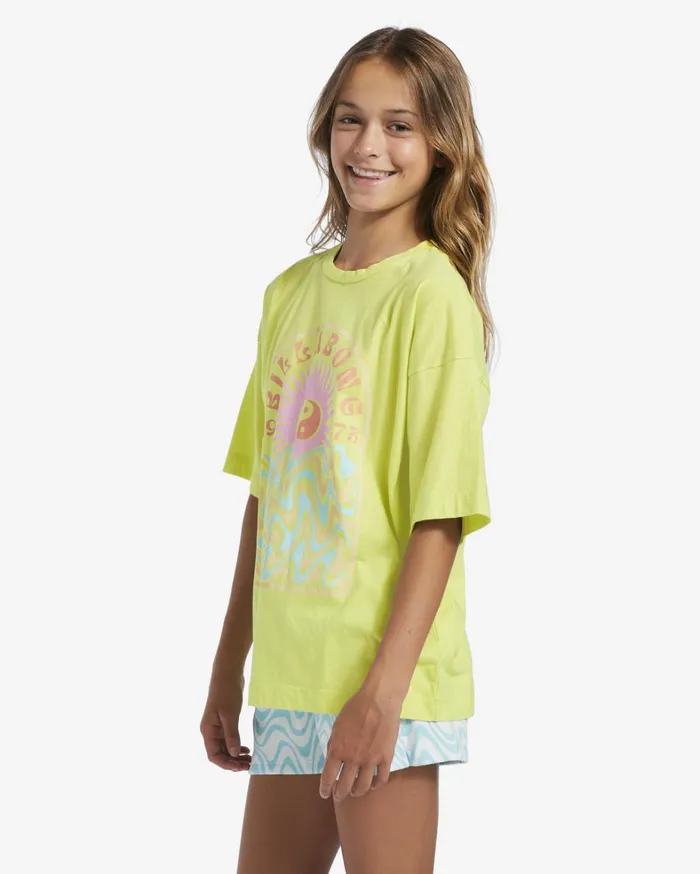 Billabong Girls039 Tops and Tees Women Girl039s Lost At Sea Oversized TShirt Light Lime Billabong Girls039 Tops and Tees Women Girl039s Lost At Sea Oversized TShirt Light Lime