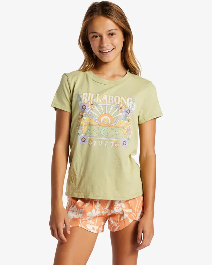 Billabong Girls039 Tops and Tees Women Girl039s Stay Sunshine TShirt Willow