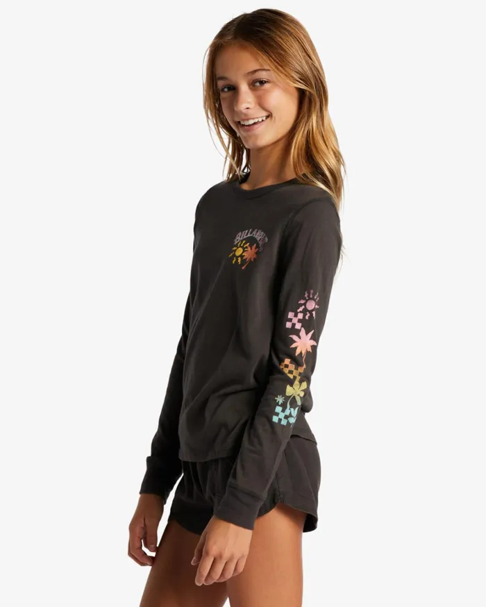 Billabong Girls039 Tops and Tees Women Girl039s Sun Club TShirt Off Black Billabong Girls039 Tops and Tees Women Girl039s Sun Club TShirt Off Black