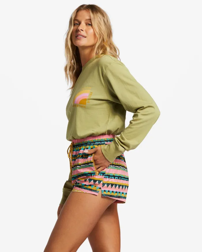 Billabong Graphic Tees and Tanks Women ADiv Long Sleeve TShirt Cedar Billabong Graphic Tees and Tanks Women ADiv Long Sleeve TShirt Cedar
