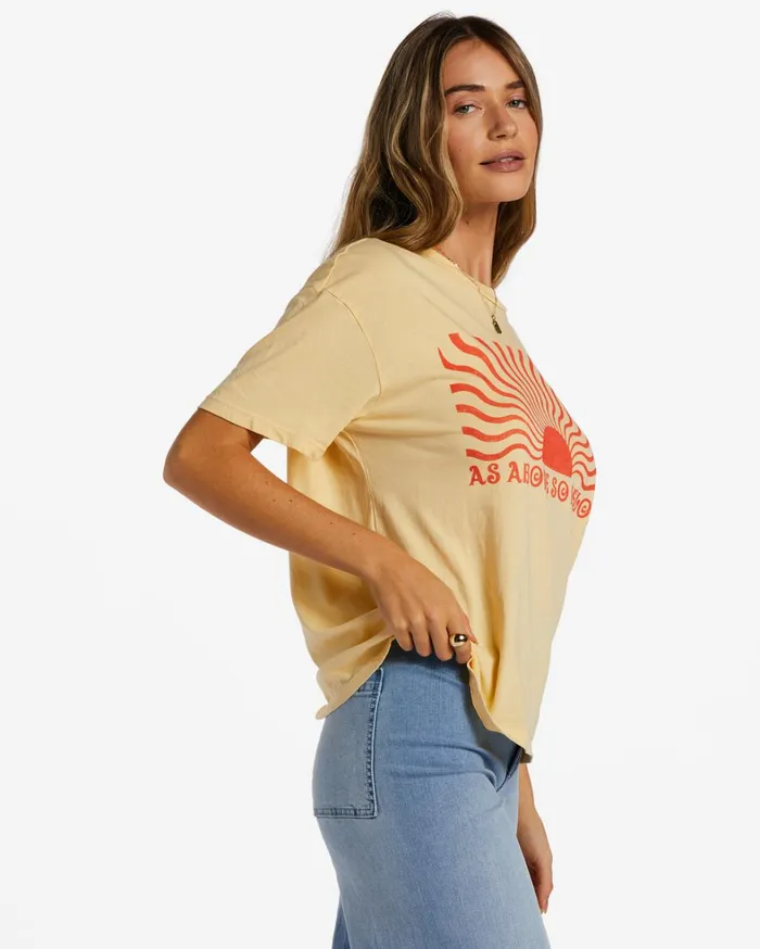 Billabong Graphic Tees and Tanks Women As Above So Below TShirt Buttermilk Billabong Graphic Tees and Tanks Women As Above So Below TShirt Buttermilk