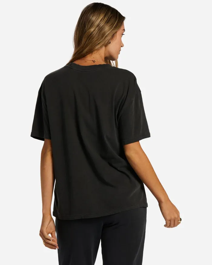 Billabong Graphic Tees and Tanks Women Midnight Blooms TShirt Off Black Billabong Graphic Tees and Tanks Women Midnight Blooms TShirt Off Black