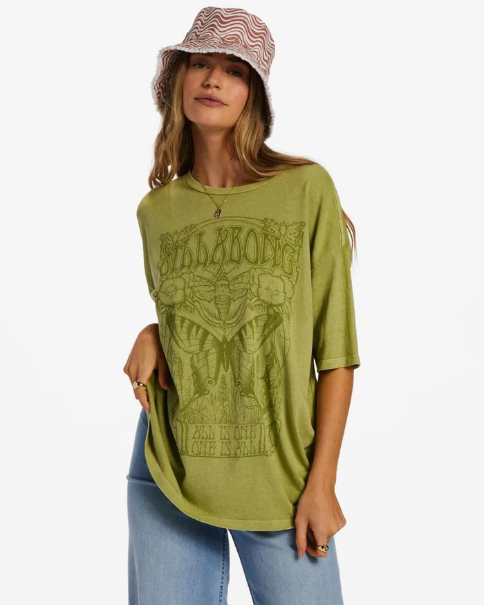 Billabong Graphic Tees and Tanks Women One Is All TShirt Willow