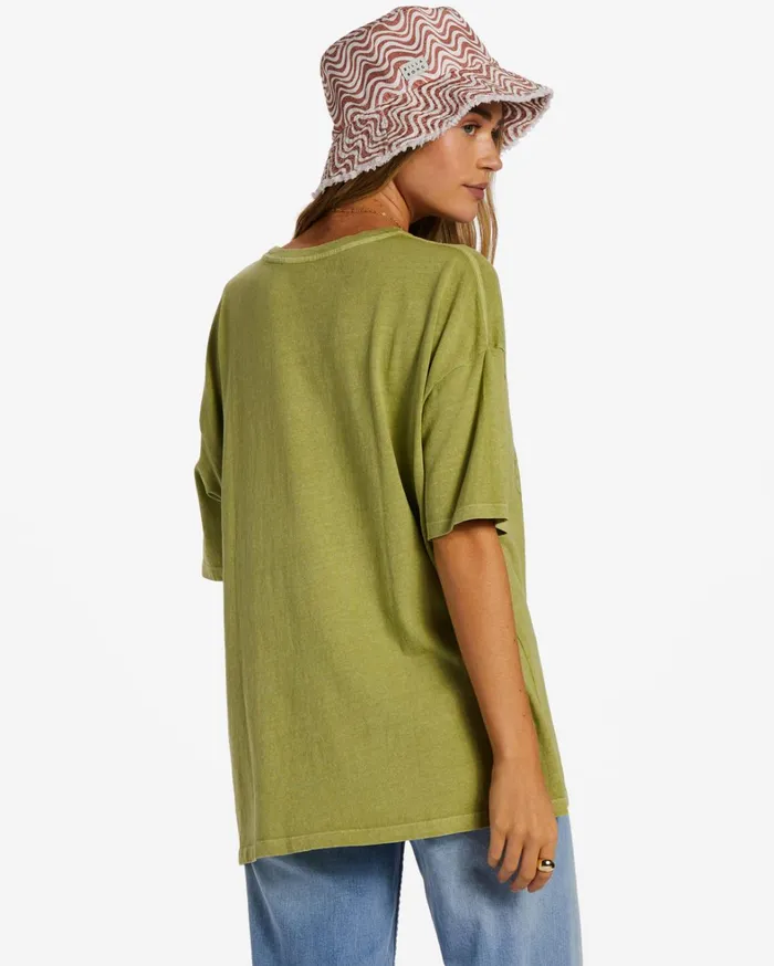 Billabong Graphic Tees and Tanks Women One Is All TShirt Willow Billabong Graphic Tees and Tanks Women One Is All TShirt Willow