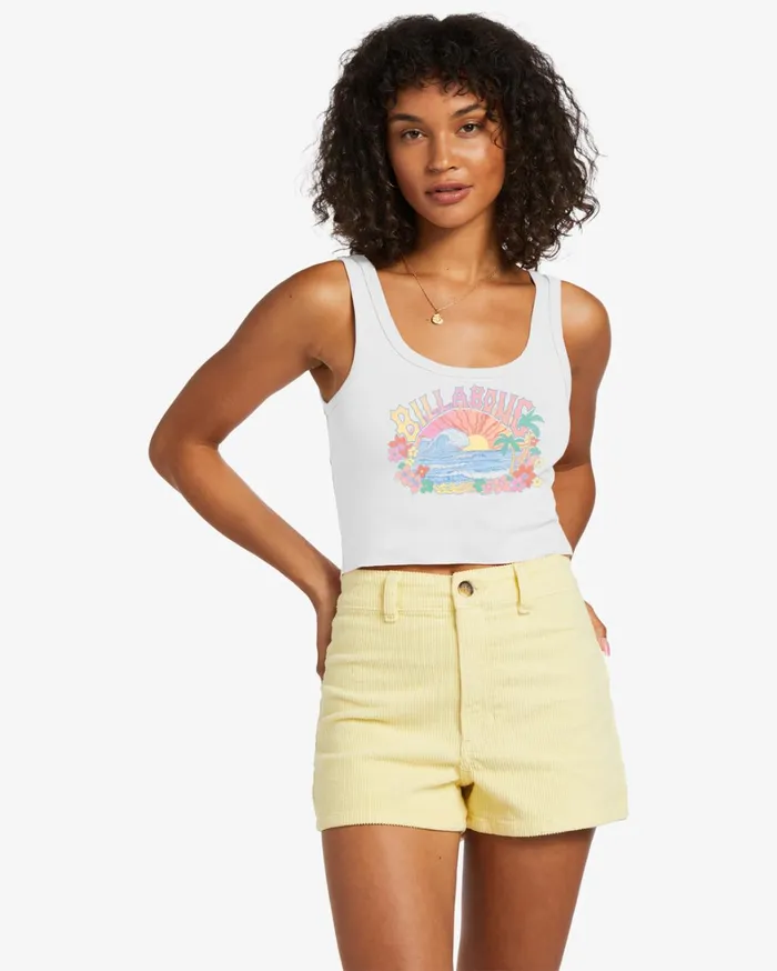 Billabong Graphic Tees and Tanks Women Stay Salty Tank Top Salt Crystal