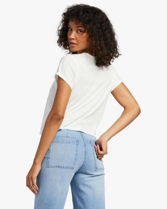 Billabong Graphic Tees and Tanks Women Summer Of Love TShirt Salt Crystal Billabong Graphic Tees and Tanks Women Summer Of Love TShirt Salt Crystal