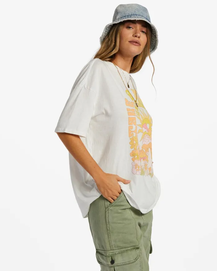 Billabong Graphic Tees and Tanks Women Take A Sun Trip TShirt Salt Crystal Billabong Graphic Tees and Tanks Women Take A Sun Trip TShirt Salt Crystal