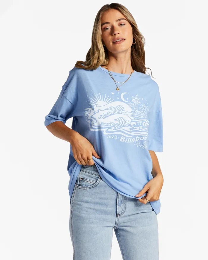 Billabong Graphic Tees and Tanks Women Waves For Days TShirt Outta The Blue