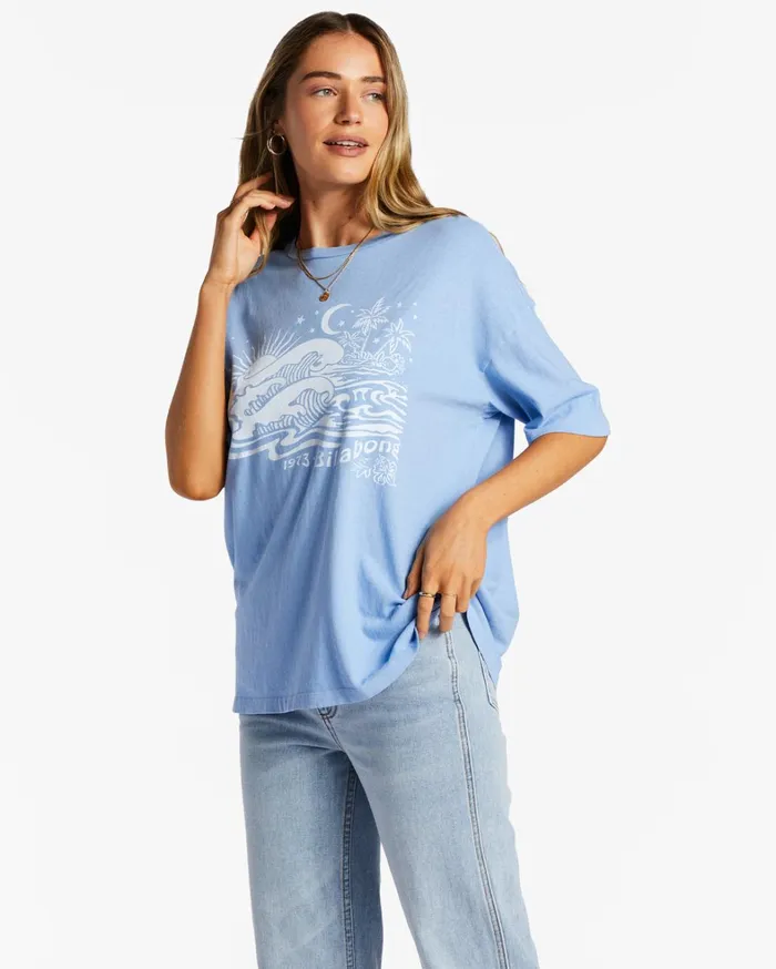 Billabong Graphic Tees and Tanks Women Waves For Days TShirt Outta The Blue Billabong Graphic Tees and Tanks Women Waves For Days TShirt Outta The Blue