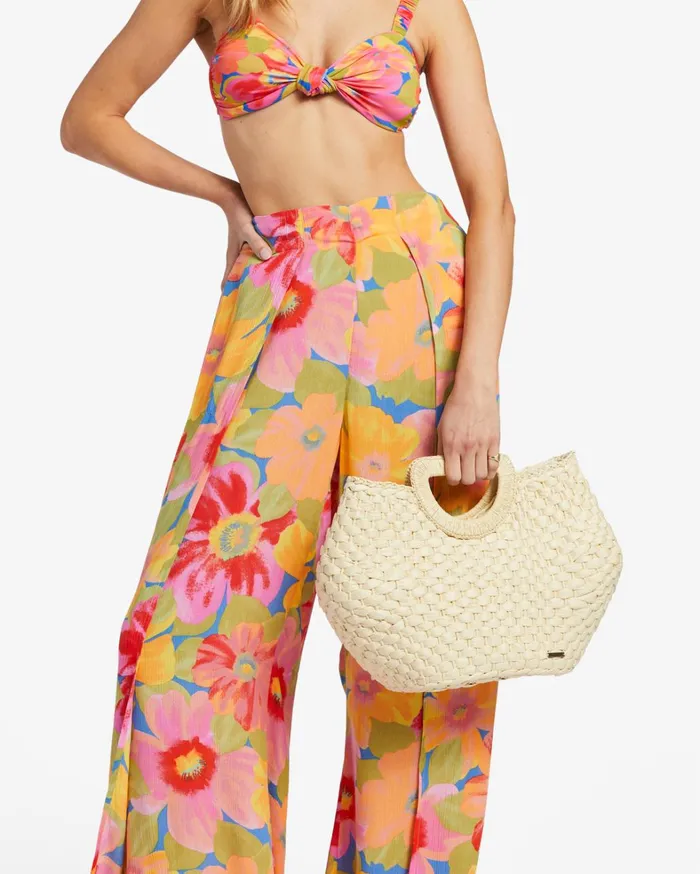 Billabong Handbags and Totes Women Seaside Straw Bag Natural