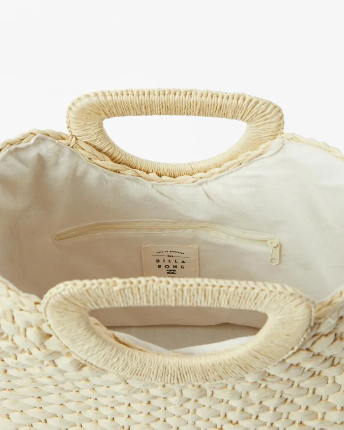 Billabong Handbags and Totes Women Seaside Straw Bag Natural Billabong Handbags and Totes Women Seaside Straw Bag Natural