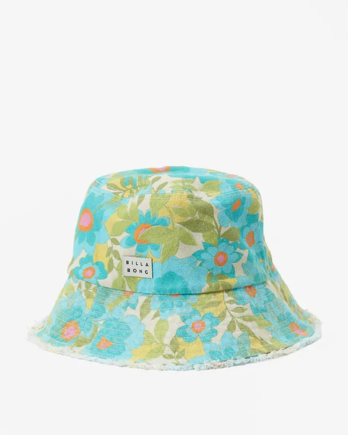 Billabong Hats and Beanies Women Suns Out Bucket Hat Ocean Eyes Billabong Hats and Beanies Women Suns Out Bucket Hat Ocean Eyes