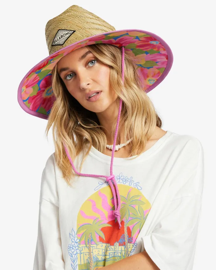 Billabong Hats and Beanies Women Tipton Straw Lifeguard Hat Seaside Billabong Hats and Beanies Women Tipton Straw Lifeguard Hat Seaside